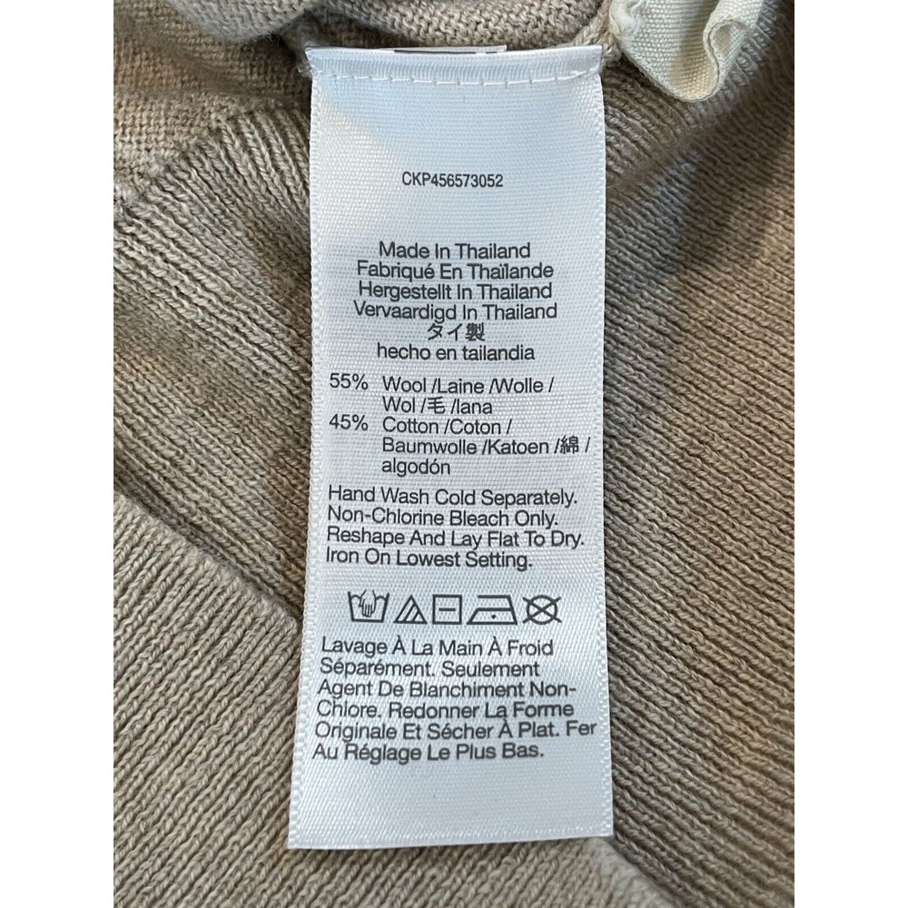 Madewell Brookhaven Wool Blend Turtleneck Sweater Women’s S Beige Dolman Sleeve - Picture 5 of 13
